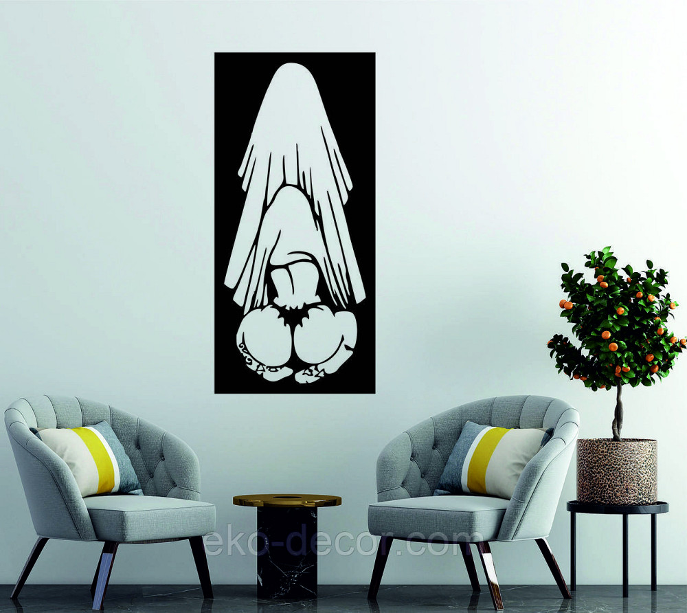 Декоративное настенное Панно «По взрослому», Декор на стену 110*51 см, Черный Киев - изображение 6