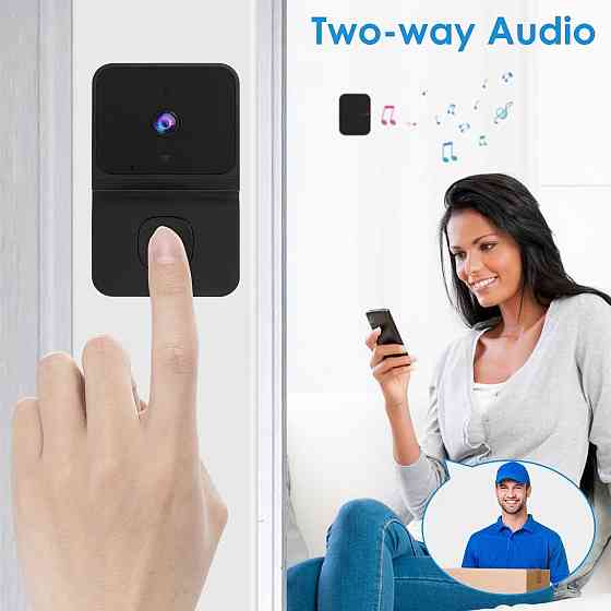 Бездротовий відеодзвінок BT Chou (Wi-Fi): Smart Doorbell з HD-камерою, нічним баченням та двостороннім аудіо Київ
