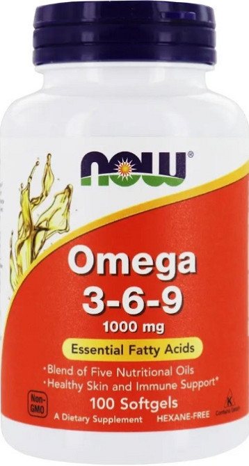 Омега 3 6 9 Now Foods Omega 3-6-9 1000 мг 100 гел капс Киев - изображение 1