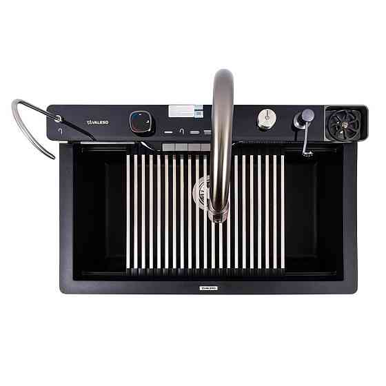 VALESO Гранітна мийка VALESO EVANORA 7546 матова Чорна Київ