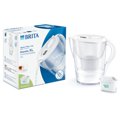 Фильтр-кувшин Brita Marella XL Memo MXPro 3.5л (2л води) з фільтр-картриджем, білий (1052778) Винница - изображение 7