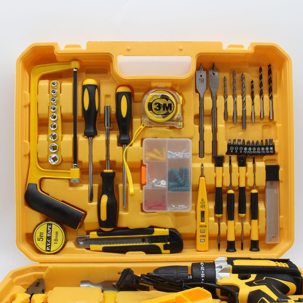 Аккумуляторный шуруповерт с набором инструментов + 2 аккумулятора SBR Киев - изображение 7