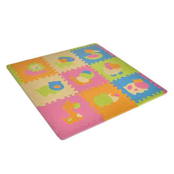 Дитячий килимок Мозаїка "Тварини" MR 1288, 9 деталей, EVA, 31х31 см Вінниця