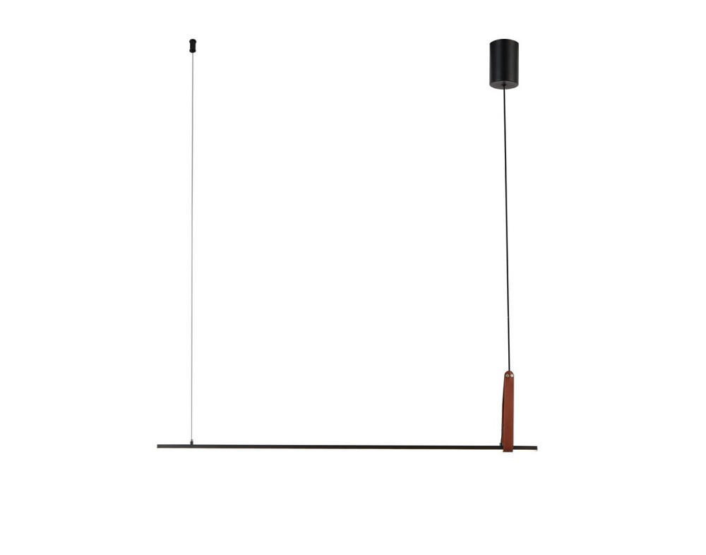 Підвісний світлодіодний світильник G 2810/1100 44W Чорний+Штучна шкіра Коломия - фото 7