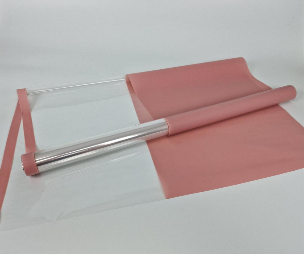 Пленка для цветов Рулон 10м Тонировка с каймой (17) (h700) № 1 Темная Пудра (1 шт) Харьков - изображение 1