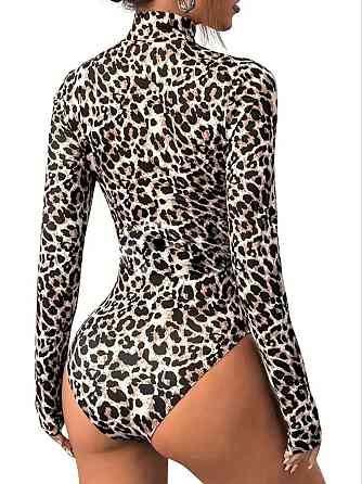 Боди с длинным рукавом леопардовый Киев