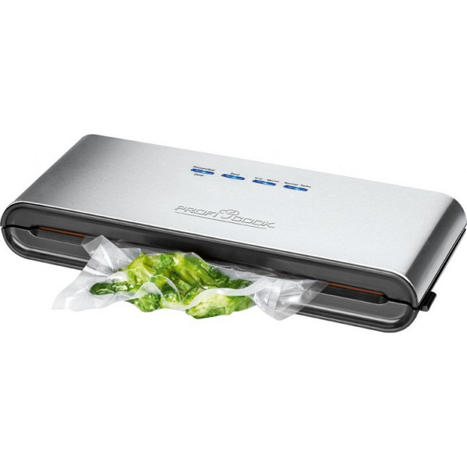 Вакуумный упаковщик мощность всасывания 12 л/мин с 18 пакетами Profi Cook PC-VK (1080) 120 Вт Нововолынск - изображение 2