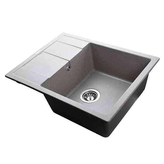 Гранітна мийка Globus Lux ONE сірий камiнь 650x500мм-А0005 Київ