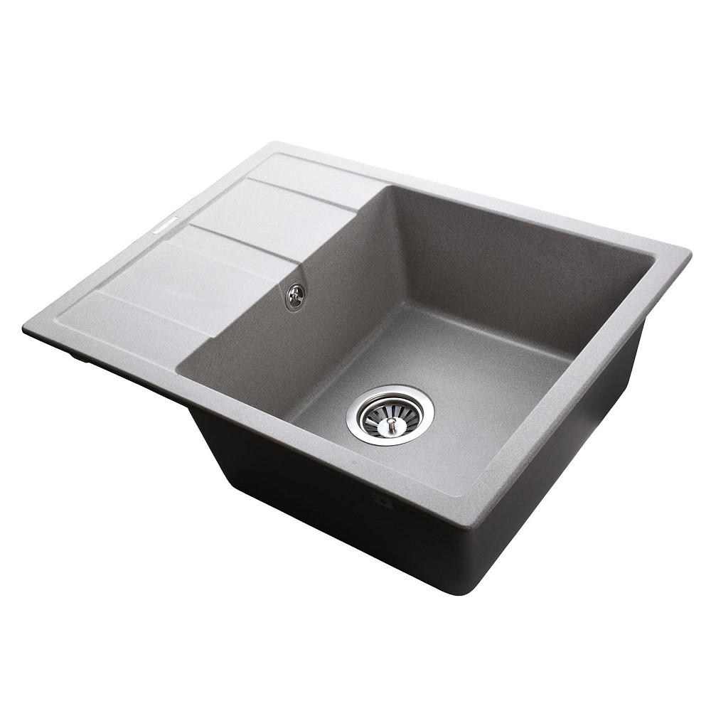 Гранітна мийка Globus Lux ONE сірий камiнь 650x500мм-А0005 Тернопіль - фото 4