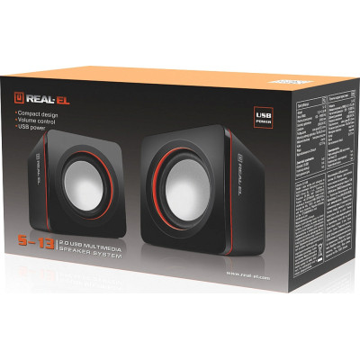 Акустическая система REAL-EL S-13 USB Black (EL121100021) Винница - изображение 4