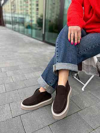 Жіночі черевики GREMMY коричневі натуральна замша з хутром высота 8см размер 36-40 (5716) Коломыя