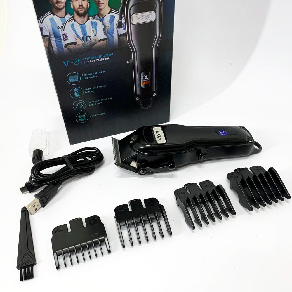 Профессиональная бритва-машинка для стрижки волос, Электрическая машинка с насадкой для бороды MD-95 Львов - изображение 5