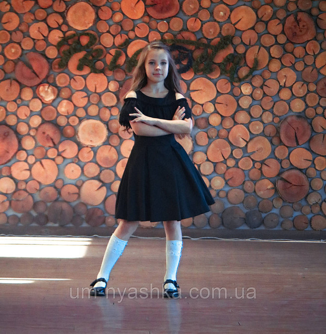 Школьный сарафан с открытыми плечами и поясом 128 Кривой Рог - изображение 1