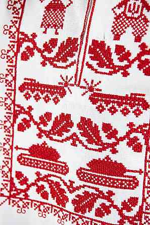 Вишиванка для хлопців і підлітків біла з червоною вишивкою, льон натуральний, сорочка вишита лляна , вишиванки для хлопчиків Київ