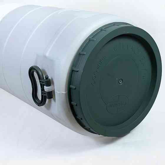 Пищевая бочка 50 л белая бидон  широкая горловина для молока и меда Днепр