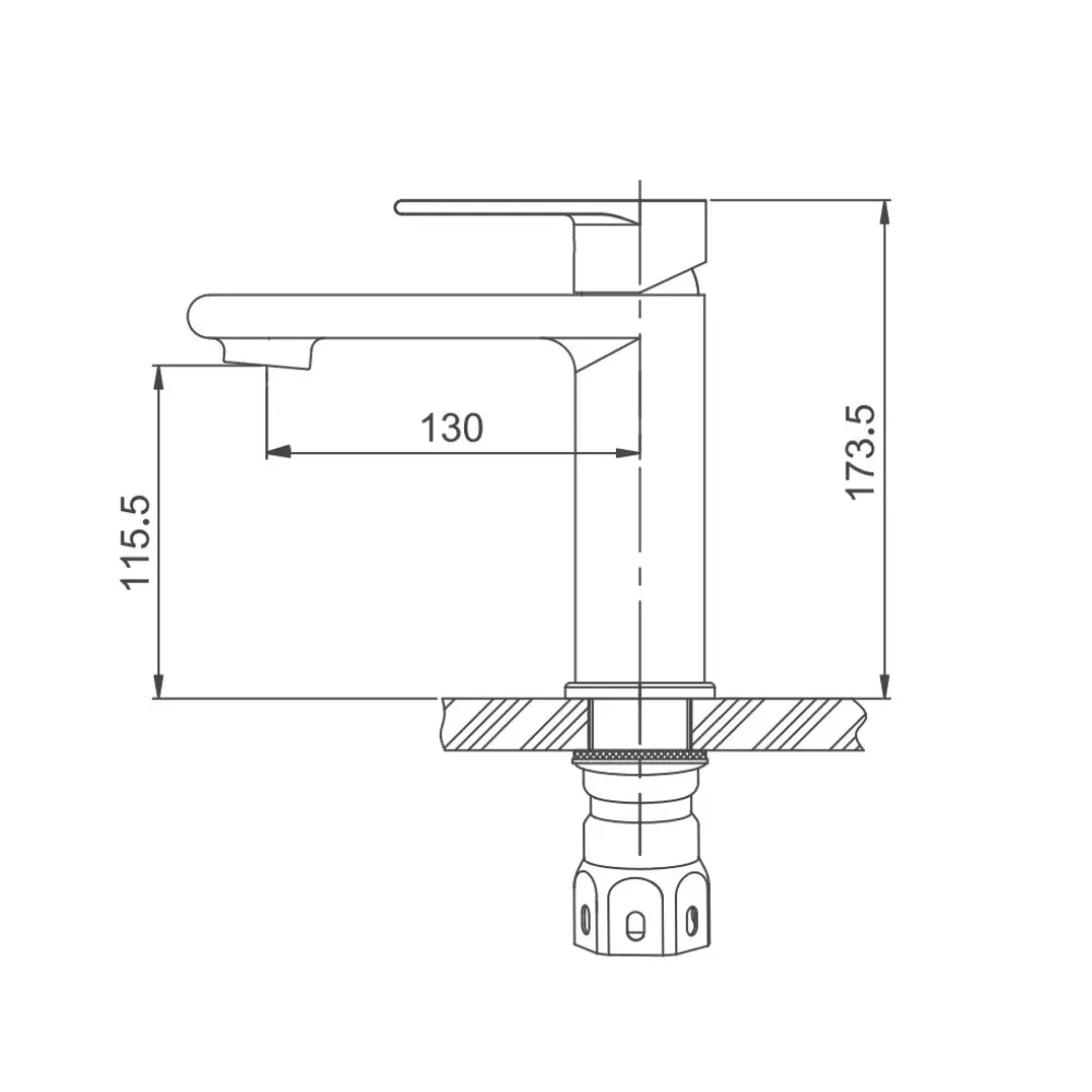 Змішувач для умивальника GAPPO G1099-20 сатин Київ - фото 7
