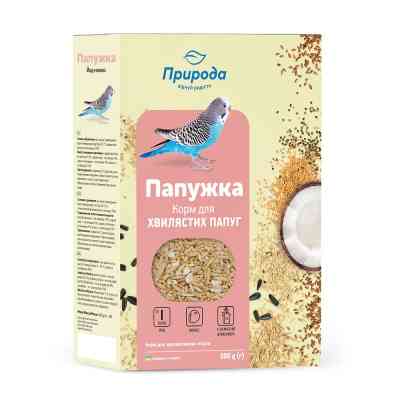Корм для птиц Природа для волнистых попугаев, йод+кокос 500 г (4823082410866) Винница