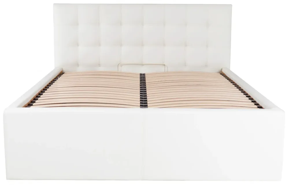 Ліжко Chester Comfort з високими царгами 140 х 190 см Fly 2200 З підйомним механізмом та нішою для білизни Білий Київ - фото 1
