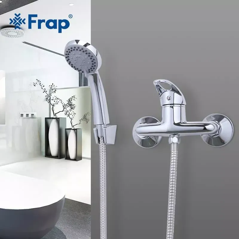 Смеситель для душа Frap F2003 с душевым гарнитуром, хром Киев - изображение 3