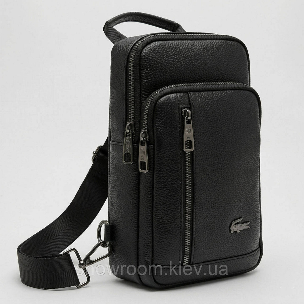 Чоловіча сумка на груди (слінг), бананка, барсетка Lacoste (0441) Київ - фото 1