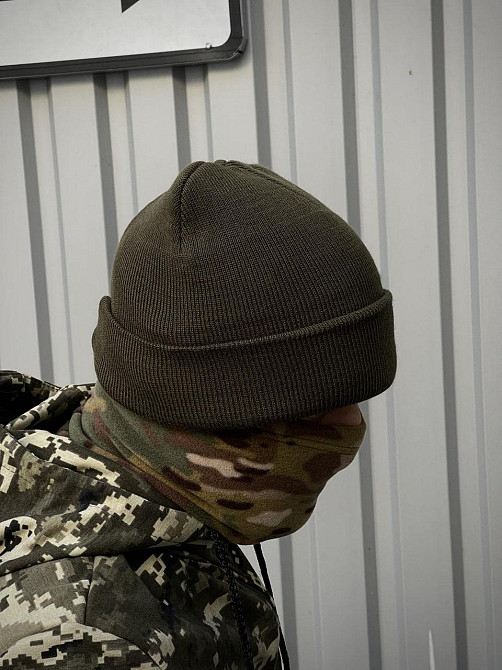 Шапка тактична військова зимова трикотажна Дніпро - фото 9