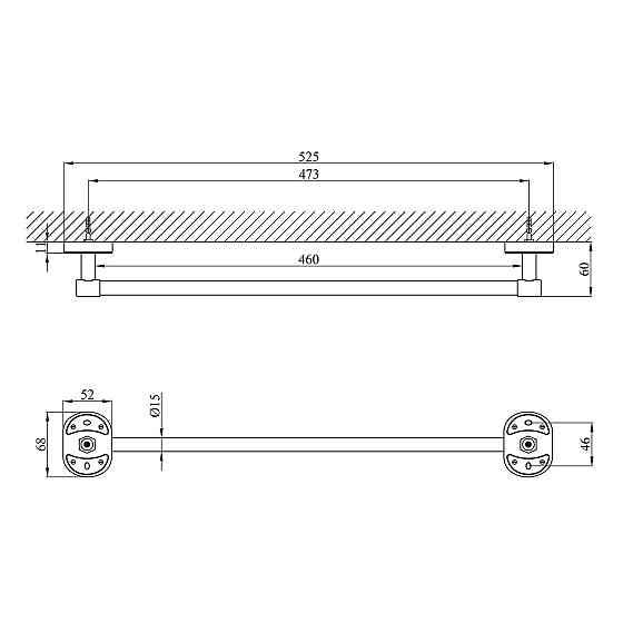 Тримач для рушників Kroner KRM Elbe - ACC2901-1 Київ