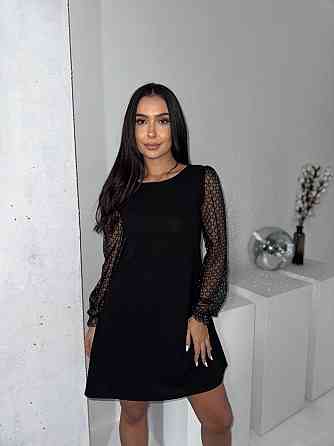 Жіноче романтичне вечірнє плаття, креп дайвінг, сітка флок із блискітками 46/48 Одеса