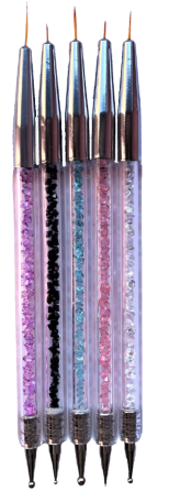 Набор 5 шт двухсторонний 1 ст-кисти для рисования страйпера , 2 ст дотс разного размера. Киев