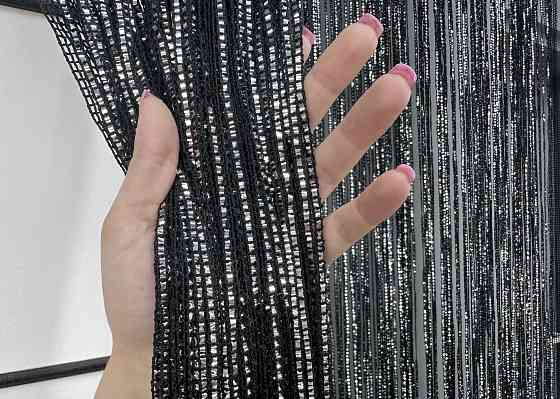 Шторы-нити Rovi Premium с люрексом Черный 300х300см 1 шт (61-118) Киев