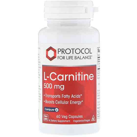 L-карнітин Protocol for Life Balance L-Carnitine 500 мг 60 капс Київ