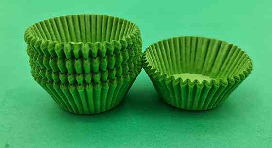 Тартолетка для чізкейк "Кругла зелена"D45 H26 (100шт)/6а/ (1 уп.) Харків