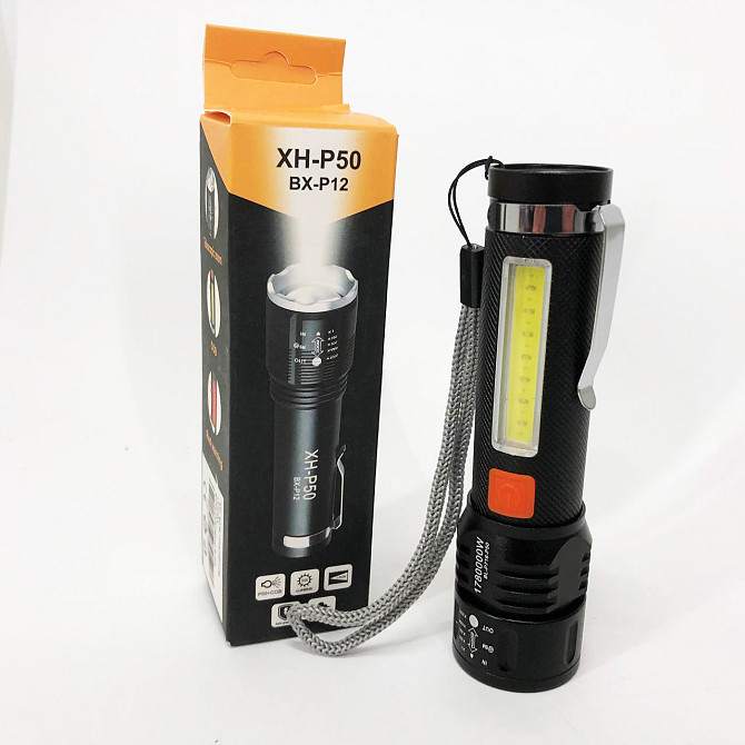 Ліхтарик поліцейський Bailong BL-P716-P50+COB, Ліхтарик військовий, AK-721 Потужні ліхтарики Київ - фото 9
