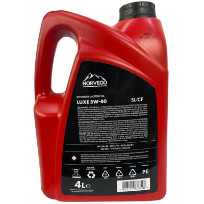 Моторное масло NORVEGO GRAND 5W40 4 л Винница - изображение 2