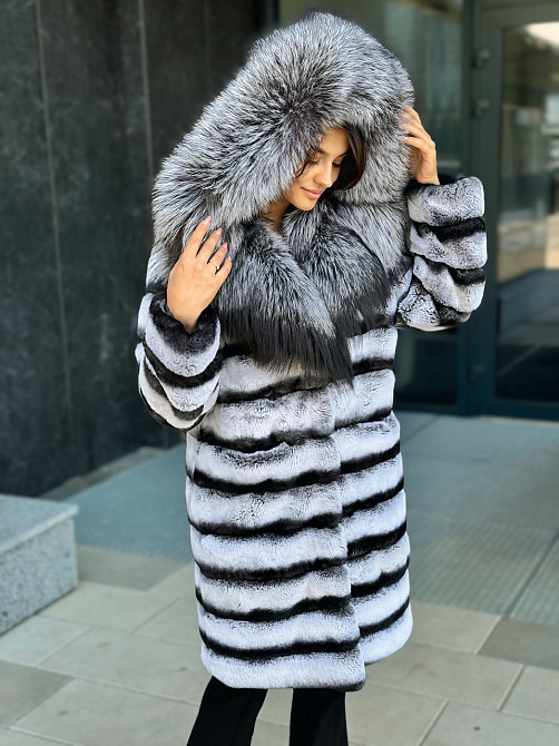 Натуральная шуба из шиншиллы XL Харьков - изображение 9