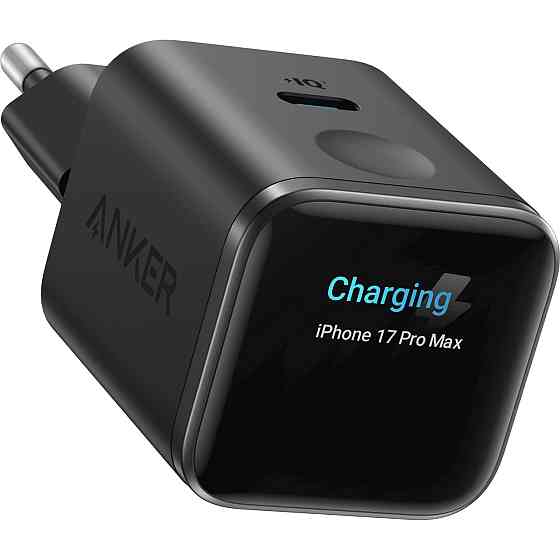 Мережевий зарядний пристрій Anker Nano Charger 45 W USB-C Smart Display Black (A121DG11) ( 14550 ) Харків