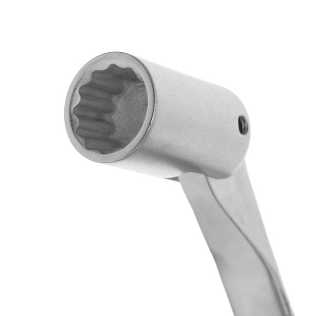 Ключ рожково-накидной, шарнирный, 16 мм, Cr-V, покрытие: сатин-хром INTERTOOL XT-1416 Киев - изображение 3