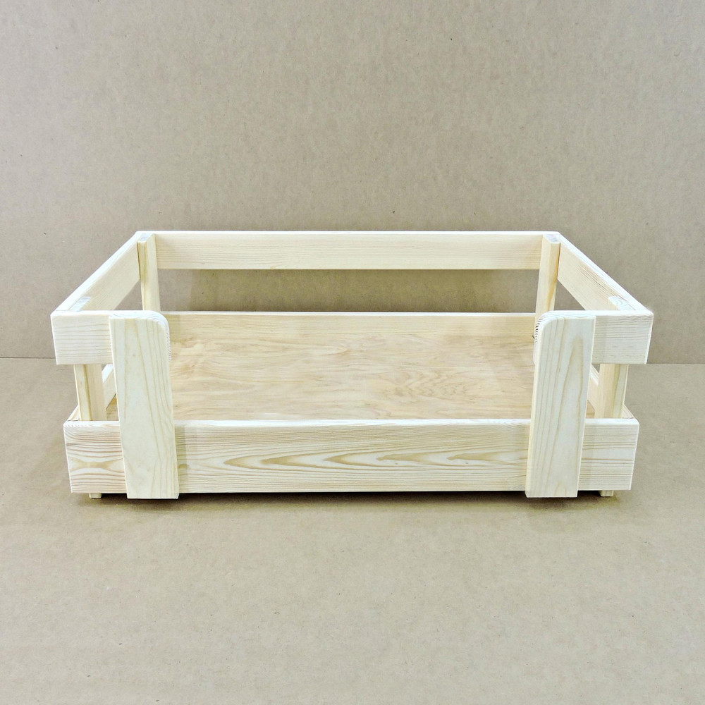 Лежак деревянный для собаки 