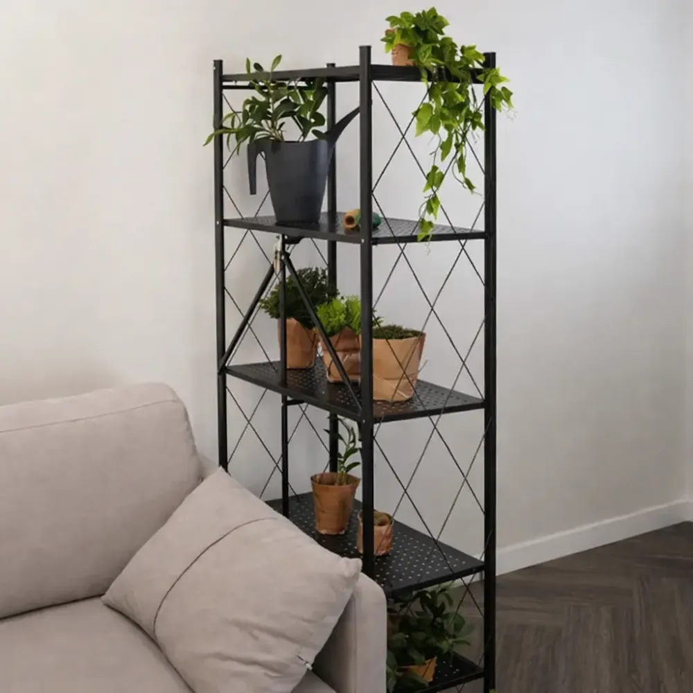 Стеллаж мобильный пятиярусный универсальный раскладной из нержавеющей стали Коломия - фото 3