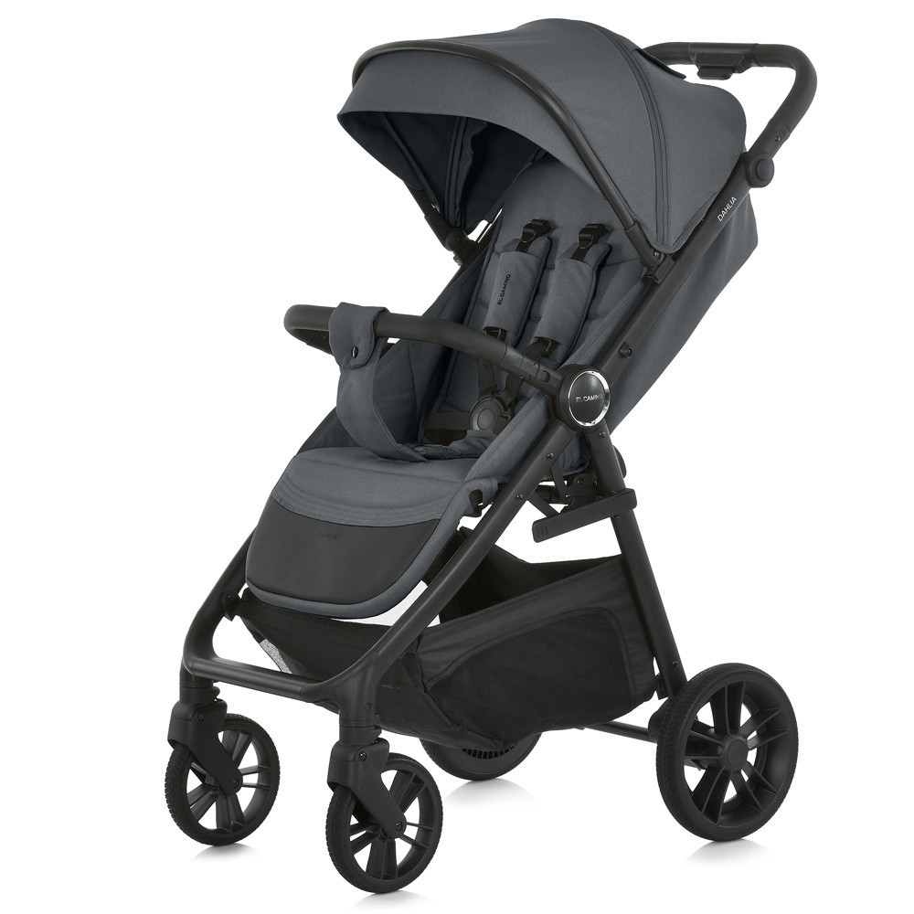 Коляска дитяча ME 1181 DAHLIA Volcanic Gray (1шт) прогулянкова, до 22 кг, PU колеса 17,5 / 25,4 см, регул.ручка, чохол, сірий Чернигов - изображение 1