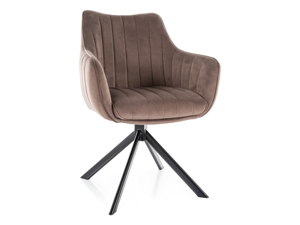 Стілець AZALIA VELVET чорний каркас/капучино BL.38 Киев - изображение 1