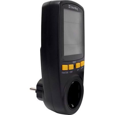 Ватметр ColorWay цифровий 16A/3680W, black (CW-VM16-02D) Вінниця - фото 9