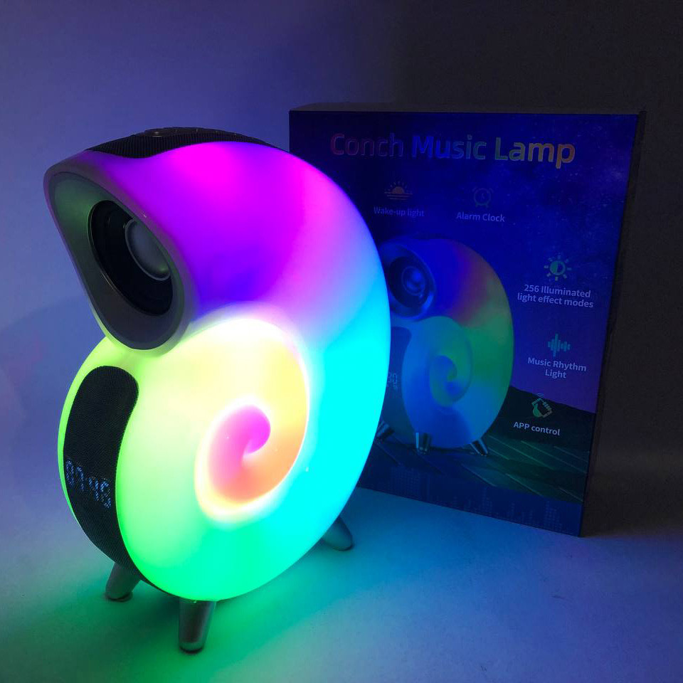 Бездротова зарядка з інтегрованим нічником, Настільна лампа з колонкою Нічник функцією будильника FW-10 Івано-Франківськ - фото 6