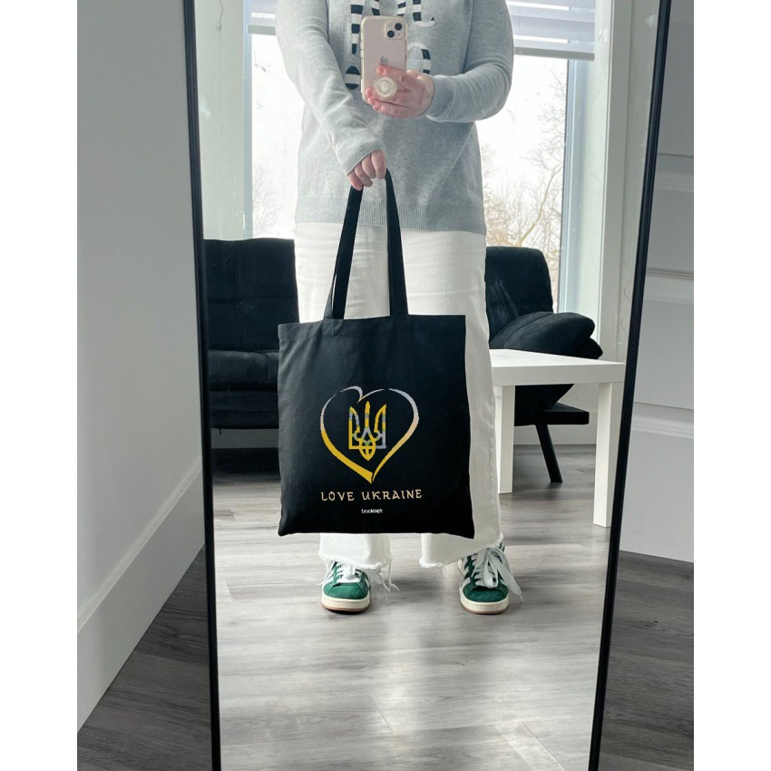 Екошопер BookOpt BK4036 Love Ukraine чорний Киев - изображение 9
