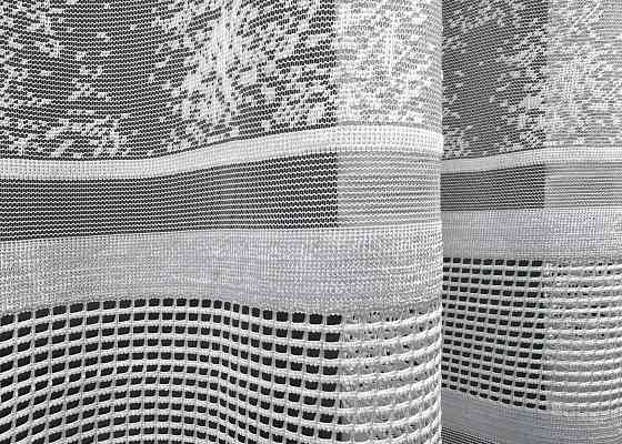 Тюль VR-Textil 1552т Cale Жакард мармур Білий 300х270 см (42-0466) Київ