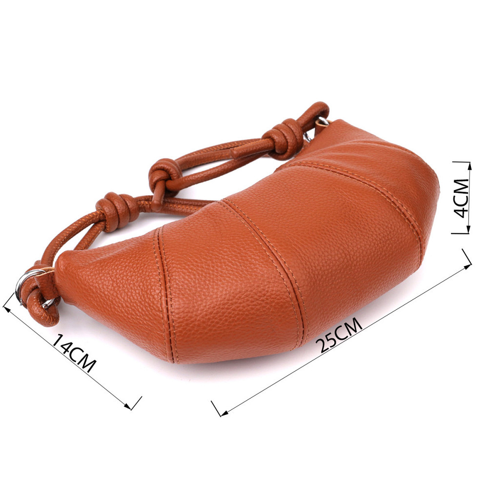 Полукруглая женская сумка из натуральной кожи Vintage 22934 Коричневый Киев - изображение 3