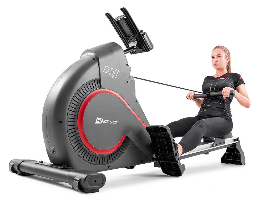Гребной тренажер Hop-Sport HS-095R Spike серый Киев - изображение 8