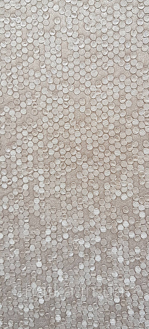 Шпалери вінілові на флізеліні AdaWall Signature1.06х10 точки маленькі круги структурні золотисті 3д Київ - фото 3