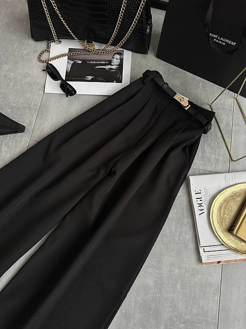 Жіночі універсальні базові штани палаццо костюмка Одеса - фото 4