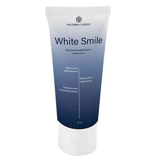 Зубная гель-паста White Smile Рослина Карпат 75 мл Киев