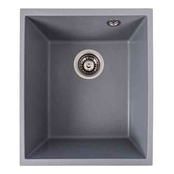 Гранітна мийка для кухні VALESO ROXY 3744 матова Сірий металік Коломыя